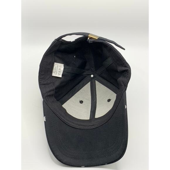 UNBRANDED Men's Black/White/Red Embroidered Logo Polka Dot Adjustable Hat OS - Picture 6 of 7